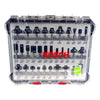 Bosch Mixed Fräser Set 8 mm 30 tlg. + Koffer ( 2607017475 ) für Oberfräsen mit Rundschaft