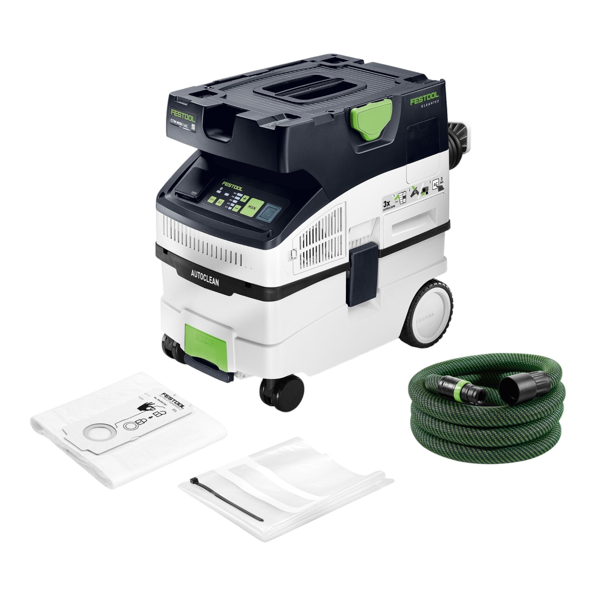 Festool CTM MIDI I AC CLEANTEC Absaugmobil 1200 W 15 l Staubklasse M ( 578552 )