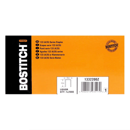 Bostitch Karton Klammern 22 mm Liquor 2000 Stk. für DSA-3522-E / DS-3522-E / MS-3522-E / T541402 ( 1332200Z ) - Toolbrothers