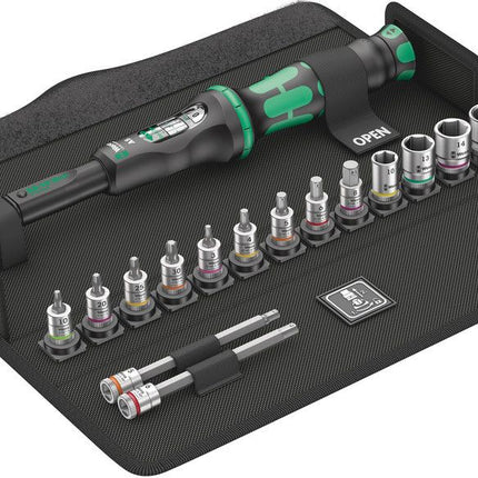 WERA Jeu de clés dynamométriques Bicycle Set Torque 1 16 pièces 2,5 - 25 Nm 1/4 ″ ( 8000544748 )