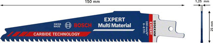 Lame de scie sabre BOSCH Expert Multimaterial longueur 150 mm largeur 25 mm ( 4000837469 )