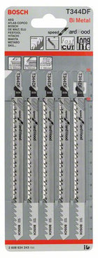 BOSCH Lame de scie sauteuse T 344 DF Speed for Hard Wood L.152mm Zahnteilung 4mm ( 4000837569 )