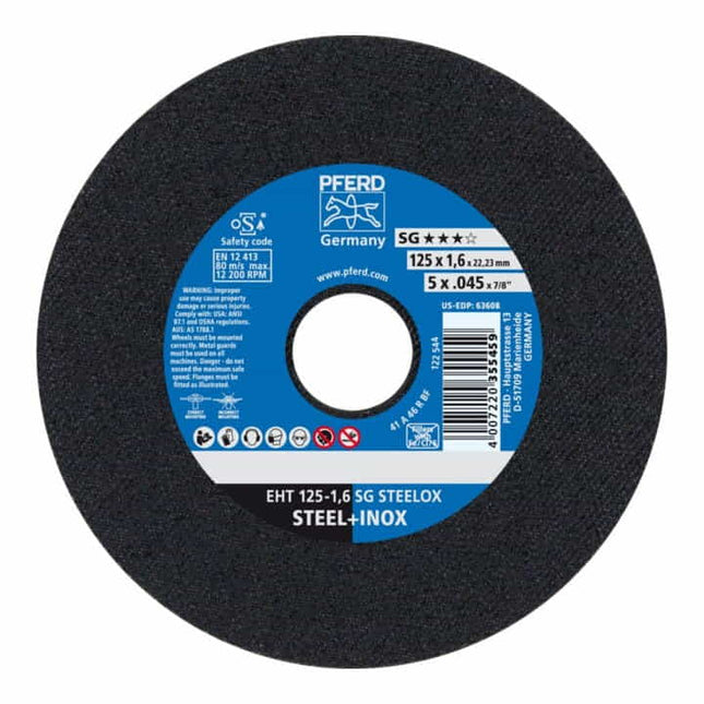PFERD Disque à tronçonner SG STEELOX D125x1,6 mm droit ( 4000841262 )