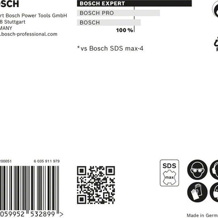 BOSCH Foret marteau Expert SDS max-8X D. 16 mm L.400 mm L.540 mm de travail ( 4000909896 )