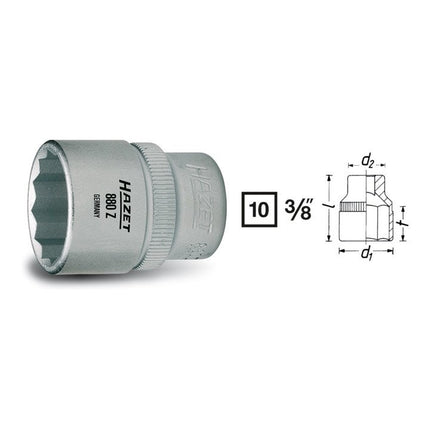 HAZET Douille 880Z 3/8 ″ 12 pans ( 8000466594 )