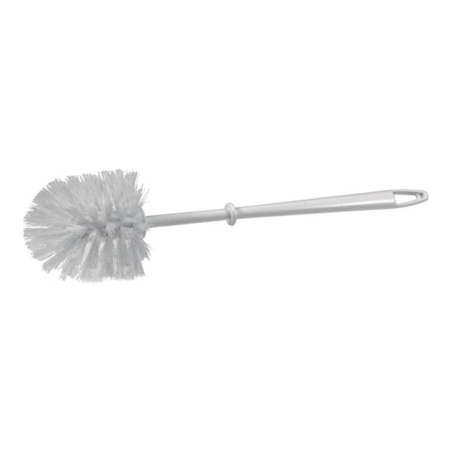 Brosse à WC  plastique blanc sans nettoyant p.rebords ( 9000470247 )