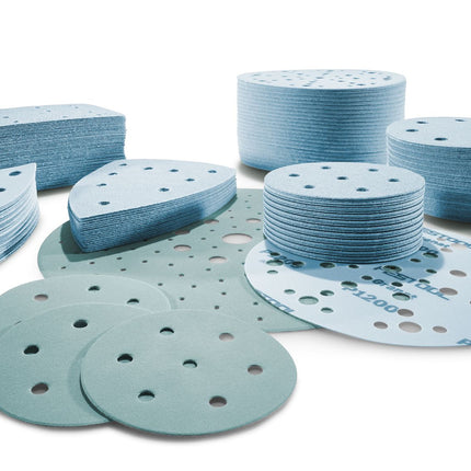 Festool STF D125/8 P100 GR/100 disque abrasif grenat (497168) pour RO 125, ES 125, ETS 125, ETSC 125, ES-ETS 125, ES-ETSC 125, ETS EC 125, LEX 125