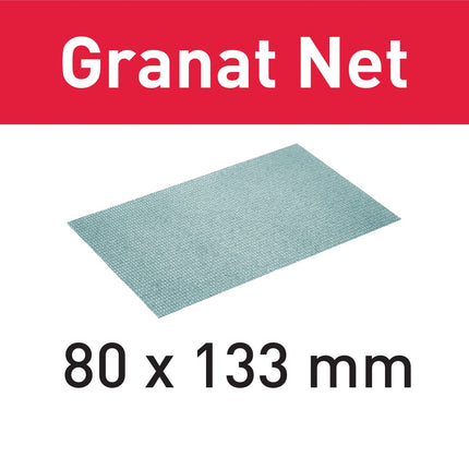 Festool STF 80x133 P100 GR NET/50 mesh abrasif Garnet Net (203286) pour RTS 400, RTSC 400, RS 400, RS 4, LS 130, HSK-A 80x130, HSK 80x133