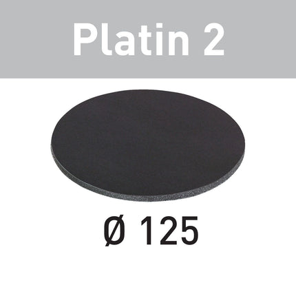 Festool STF D125/0 S1000 PL2/15 disque abrasif Platinum 2 (492375) pour RO 125, ES 125, ETS 125, ETSC 125, ES-ETS 125, ES-ETSC 125, ETS EC 125, LEX 125