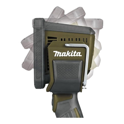 Makita DML 812 T1 Projecteur portatif sans fil 18 V 1250 lm LED Olive Grn Outdoor Adventure Edition spéciale + 1x batterie 5,0 Ah - sans chargeur