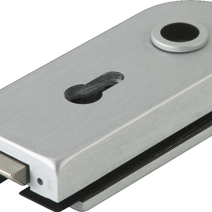 Serrure de porte en verre STUDIO Rondo DORMA-GLAS métal léger argent anodisé ( 3000254471 )