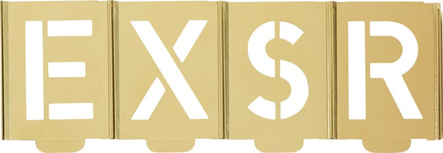 Jeu de pochoirs de signature KUKKO 327 lettres A - Z ( 4000871737 )