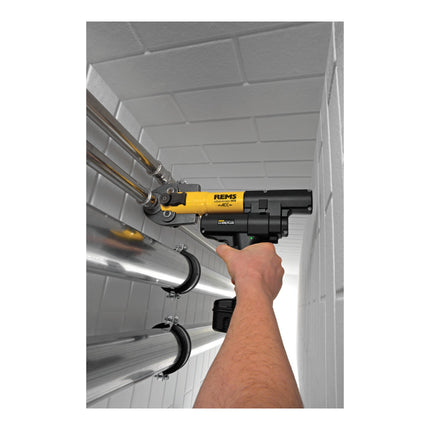 Rems Mini Press 14V ACC Basic Pack Presse radiale sur batterie 14,4 V 22 kN ( 578013 R220 ) + 1x batterie 2,5 Ah + chargeur + L-Boxx
