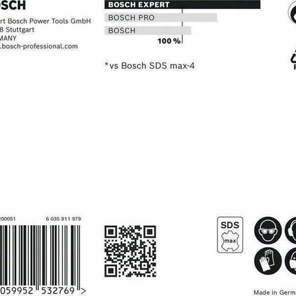 Marteau perforateur BOSCH Expert SDS max-8X Ø 12 mm longueur utile 400 mm longueur 540 mm (4000909888)