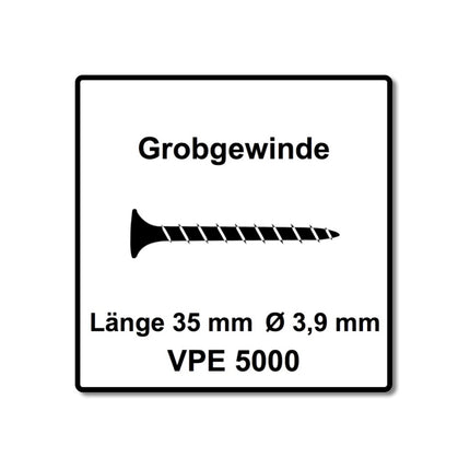 SENCO DS 5550 AC DuraSpin Magazin Schrauber 600 W ( 7T2001N ) + 5000x Grobgewinde Schrauben 3,9x35 mm - Toolbrothers