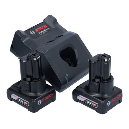 Bosch GWG 12V-50 S Professional Meuleuse droite sans fil 12 V 6 mm Brushless + 2x batterie 6,0 Ah + chargeur