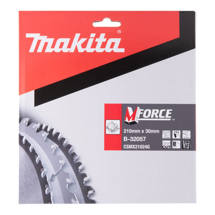 Lame de scie circulaire Makita M-FORCE 210 x 30 x 2,3 mm 24 dents ( B-32057 ) pour le bois