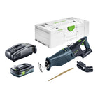 Festool RSC 18 EB-Basic Scie sabre sans fil 18 V Brushless + 1 batterie 4,0 Ah + chargeur rapide + Systainer