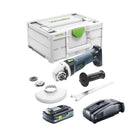 Festool AGC 18-125 EB-Basic Meuleuse d'angle sans fil 18 V 125 mm Brushless + 1x batterie 4,0 Ah + chargeur rapide + Systainer