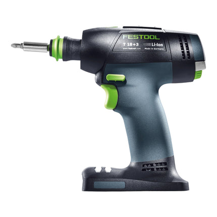 Festool T 18+3 Basic Perceuse-visseuse sans fil 18 V 50 Nm Brushless + 2x batterie 4,0 Ah + chargeur rapide + Systainer