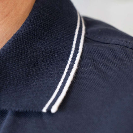 L-Boxx Polo Shirt pour hommes navy / white Gre M