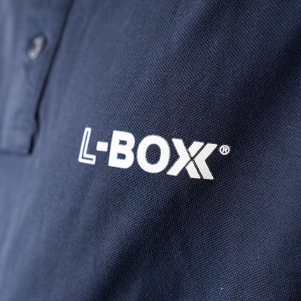 L-Boxx Polo Shirt pour hommes navy / white taille L
