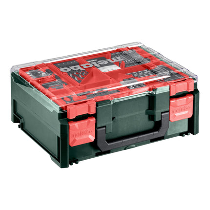 Metabo BS 18 Set Perceuse-visseuse sans fil 18 V 48 Nm ( 602207710 ) + 2x batterie 2,0 Ah + chargeur + 74 pces atelier mobile + coffret
