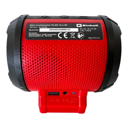 Einhell TC-SR 18 Li BT - Solo Akku Lautsprecher ( 4514150 ) 18 V Bluetooth AUX Solo - sans batterie, sans chargeur