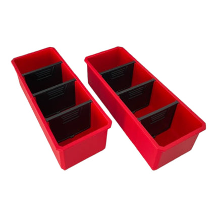 Toolbrothers RHINO Container Set Nr. 5 Paroi d'atelier avec 2 récipients pour RHINO XXL Mallette hauteur M et Organizer hauteur XL