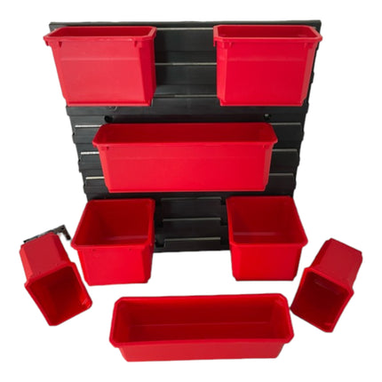 Toolbrothers RHINO Container Set Nr. 7 Paroi d'atelier avec 8 récipients pour RHINO L Organizer hauteur XL