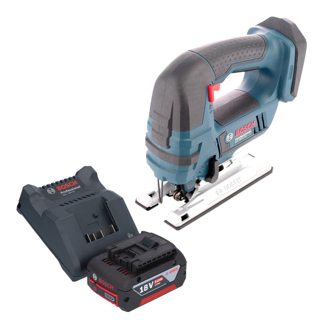 Scie sauteuse sans fil 18 V Bosch GST 18V-Li B Professional + 1x batterie 4,0 Ah + chargeur