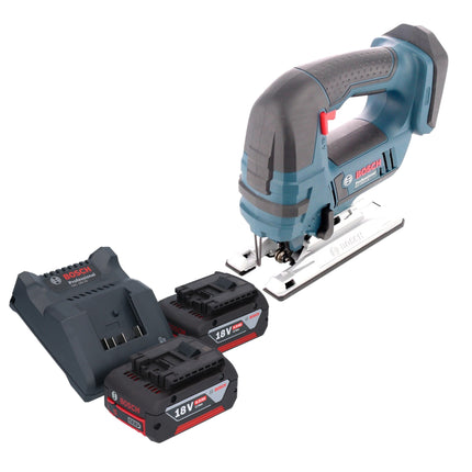 Bosch GST 18V-Li B Professional Scie sauteuse sans fil 18 V + 2x batterie 4,0 Ah + chargeur