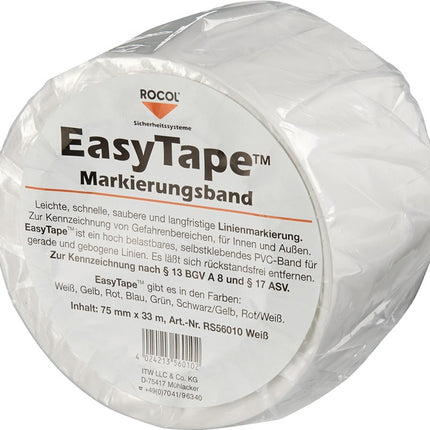 Ruban de marquage au sol Rocol Easy Tape ( 9190491487 ) PVC longueur 33 m largeur 75 mm