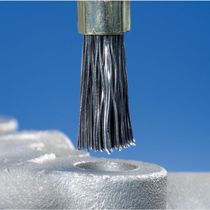 Brosse pinceau PFERD PBU ST ( 8000432589 ) Ø 10 mm Épaisseur de fil 0,35 mm 20000 min-¹