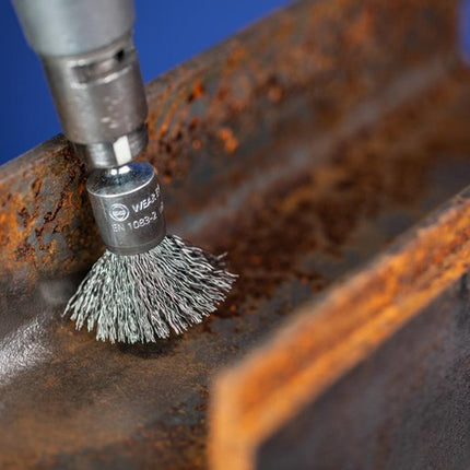 Brosse pinceau PFERD PBU ST ( 8000432595 ) Ø 20 mm épaisseur de fil 0,5 mm 18000 min-¹