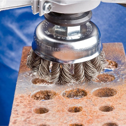 PFERD Brosse boisseau POS TBG ST ( 8000435482 ) Ø 65 mm M14 Épaisseur de fil 0,5 mm