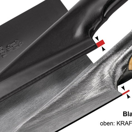 Ideal Bêche de force ( 4000818494 ) 280 x 190 / 180 mm Taille 2 Manche en tube d'acier avec pommeau en bois dur