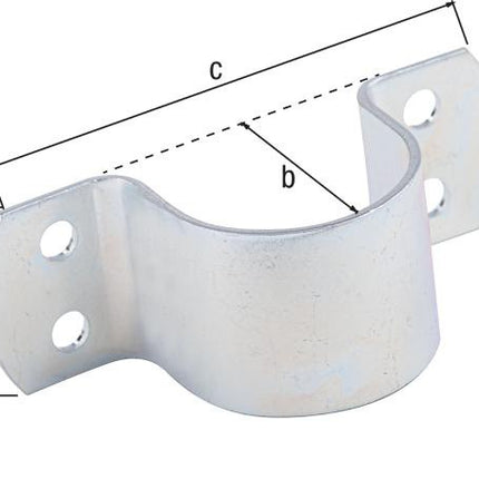 GAH Alberts Collier de serrage ( 8001716667 ) L119xl40xH44mmAcier pour tubes 44,5 mm 1 3/4