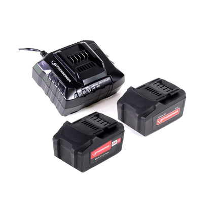 Rothenberger ROMAX 4000 18 V Li-Ion Basic Set Sertisseuse sans fil + Coffret de transport + 2x Batteries 4,0 Ah + Chargeur