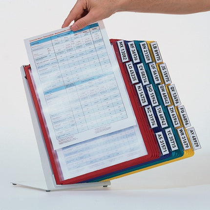 Support de table Durable ( 9000492496 ) tôle d'acier gris clair, RAL 7035 avec cadre profilé