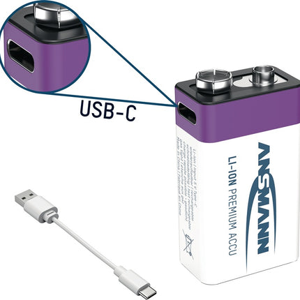 Ansmann Pile rechargeable ( 4000876127 ) 9 V 340 mAh