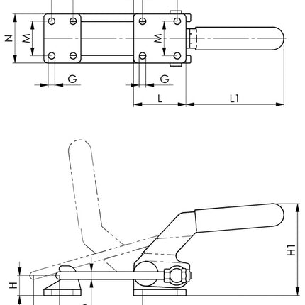Tendeur de fermeture AMF n° 6849PH ( 4000604390 ) taille 5 lourd