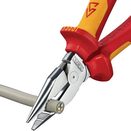 Pince combinée pointue Knipex ( 8002875246 ) longueur 185 mm chromée VDE