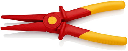 Knipex pince à bec plat ( 4000795155 ) longueur totale 220 mm avec zone en plastique souple