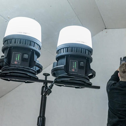 Brennenstuhl Projecteur de chantier hybride à LED 12050 MH ( 8002643423 ) 100 W 12000 lm IP54