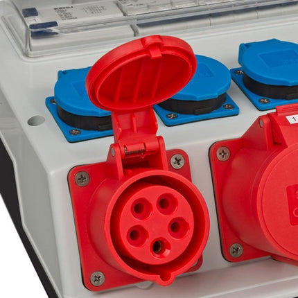 Brennenstuhl distributeur mural en plastique ( 4000873992 ) CEE-32 A, 5 pôles