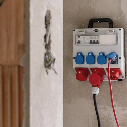 Brennenstuhl distributeur mural en plastique ( 4000873992 ) CEE-32 A, 5 pôles