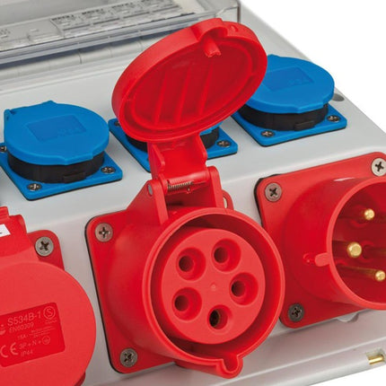 Brennenstuhl distributeur mural en plastique ( 4000873992 ) CEE-32 A, 5 pôles