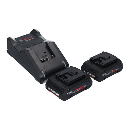 Bosch GHO 18V-26 Professional Rabot sans fil 18 V 2,6 mm Brushless + 2x batterie ProCORE 4,0 Ah + chargeur + L-Boxx