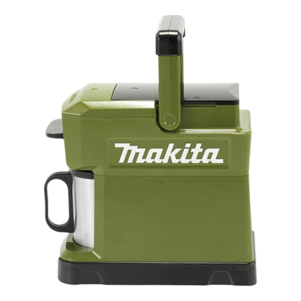 Makita DCM 501 SFO Cafetière sans fil 12 V maxi / 18 V Olive - Outdoor Adventure Edition + 1x batterie 3,0 Ah + chargeur